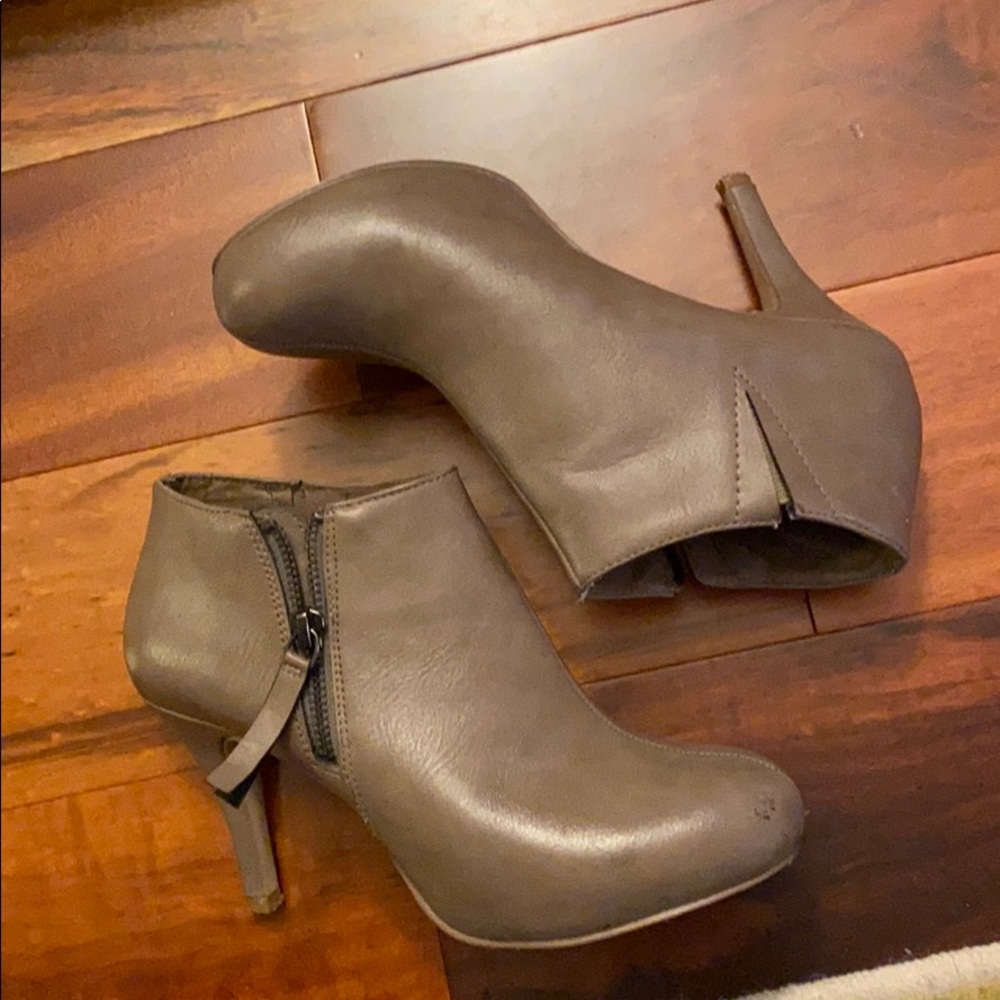 Madden Girl Ankle Booties - Taupe